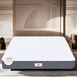 COIRFIT White & Grey Quilted Cotton 5 Zone I Shape Single Size Orthopedic Mattress-image-58