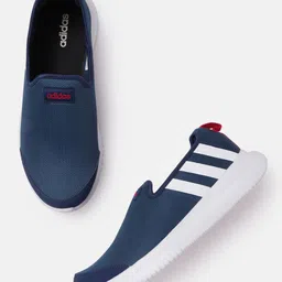 ADIDAS Men Teal Blue & White Woven Design Alliver Walking Shoes-picture-11