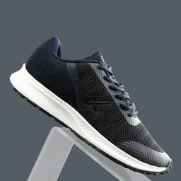 HRX by Hrithik Roshan Men Navy Blue Woven Design Running Shoes-image-82
