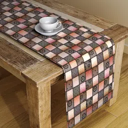 Alina decor Multicoloured Digitally Printed Table Runner-4