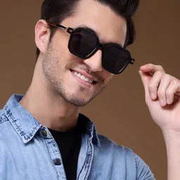Voyage Unisex Square Sunglasses with UV Protected Lens 86601MG5176-12