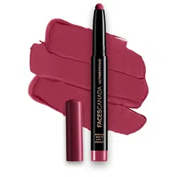 FACES CANADA Feather Light 10hr Stay Ultime Pro HD Intense Matte Lips + Primer Lipstick 1.4g - Bold Wine 11-79