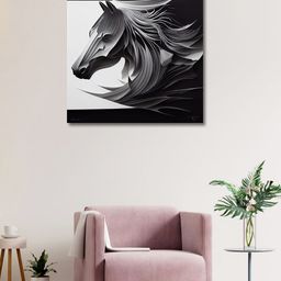 OLIVE TREE White & Black Canvas Birds and Animals Painting Wall Art-picture-18