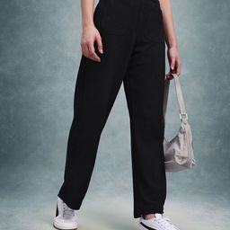 The Roadster Lifestyle Co. Smart High-Rise Trousers-image-74