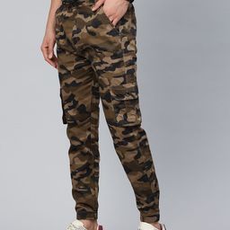 ADBUCKS Men Camouflage Printed Cargo Trousers-image-13