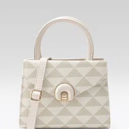 Mast & Harbour Printed Handheld Bag with Envelope Detail-6
