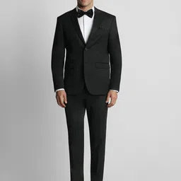 Peter England Men Slim-Fit Single-Breasted Formal Two-Piece Suit-image-98
