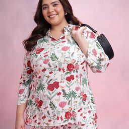 Dressberry Curve Plus Size Printed Co-Ords-image-97