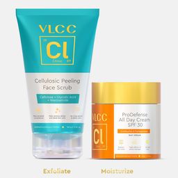 VLCC Clinic Peel & Protect Anti Tan Kit With AHA, Enzymes, Hyaluronic Acid-image-25