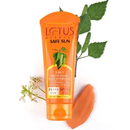 Lotus Herbals Safe Sun 3 in 1 Matte Look Daily Sunblock SPF 40 PA+++ Tinted Sunscreen-75g-15