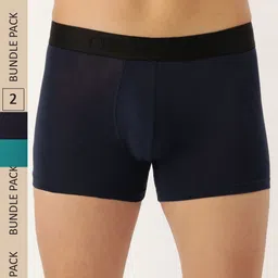 Chromozome Men Pack of 2 Solid Ultra Premium Micro-Modal Trunks 8902733628594-picture-16
