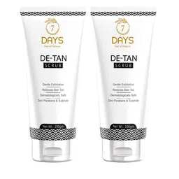 7 DAYS Set of 2 De-Tan Face Scrub with Vitamin C & Aloe Vera - 100 g each-0