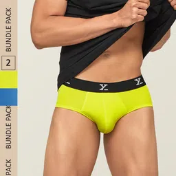 XYXX Men IntelliSoft Antimicrobial Micro Modal Pack of 2 Ace Briefs XYBRF2PCKN46-picture-3