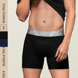 XYXX Men IntelliSoft Antimicrobial Micro Modal Pack of 2 Illuminati Trunks XYTRNK2PCKN211-13