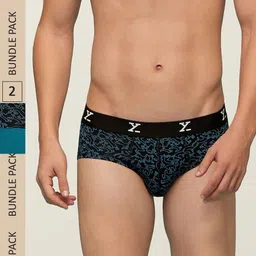 XYXX Men IntelliSoft Antimicrobial Micro Modal Pack of 2 Shuffle Briefs XYBRF2PCKN93-15