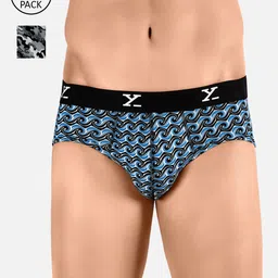 XYXX Men IntelliSoft Antimicrobial Micro Modal Pack of 2 Shuffle Briefs XYBRF2PCKN353-picture-19