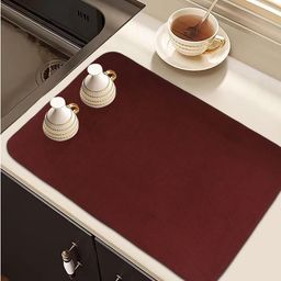 Kuber Industries Red & Blue 3 Pieces Self Drying Microfiber Kitchen Table Placemats-34