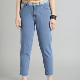 Roadster Women Blue Boyfriend Fit High-Rise Clean Look Stretchable Jeans-image-42