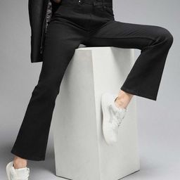 High Star Women Bootcut Mid-Rise Dark Shade Clean Look Stretchable Jeans-image-69