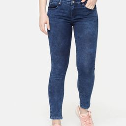 SPYKAR Women Blue Alicia Super Skinny Fit Low-Rise Clean Look Stretchable Cropped Jeans-image-70