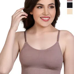 SHOPPY VILLA Women Full Coverage Lightly Padded Cotton Slip-On Bra-image-12