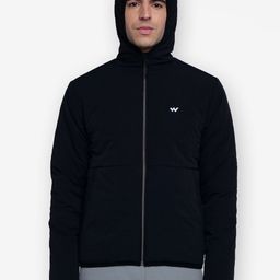 Wildcraft Men Black Water Resistant Outdoor Padded Hooded Jacket-picture-27