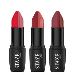 STAZE 9to9 Set of 3 Love Tri-Angle 3-in-1 Transferproof Lipstick - Shade 02-03-05-image-39