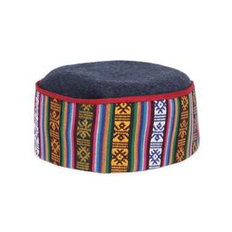 Vastraa Fusion Unisex Multicoloured Embroidered Woollen Himachali Kullu Cap-2