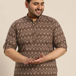 SOJANYA PLUS Geometric Printed Cotton Kurta-picture-36