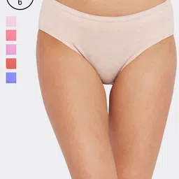 BODYCARE Pack of 6 Assorted Solid Hipster Briefs E26C-6PCS-picture-7