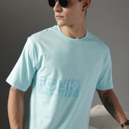 FCUK Brand Logo Printed Drop-Shoulder Sleeves Pure Cotton T-shirt-picture-48