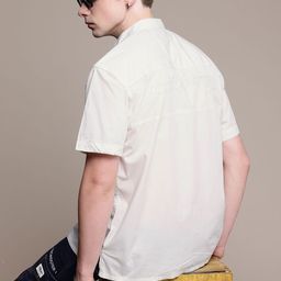 The Roadster Life Co. Pure Cotton Embroidered Drop-Shoulder Sleeves Relaxed Casual Shirt-image-53