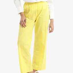 RAREISM Women Loose Fit High-Rise Cotton Parallel Trousers-image-73