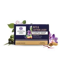 AYOUTHVEDA Brown Nuts And Saffron Luxury Castile Soap 110 gm-51