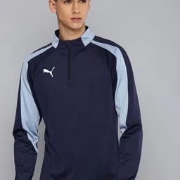 Puma individual LIGA Quarter Slim Fit DryCell Football T-shirt-image-65