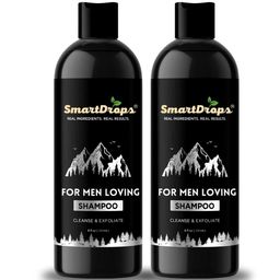 Smartdrops Set Of 2 Men's Refreshing Shampoos For Deep Cleanse & Exfoliate 200ML Each-6