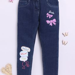 Here&Now X Game Begins Girls Slim Fit Printed Stretchable Jeans-image-23