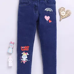 Here&Now X Game Begins Girls Slim Fit Printed Stretchable Jeans-57