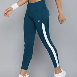 HRX by Hrithik Roshan Striped Rapid-Dry Training Tights-picture-10