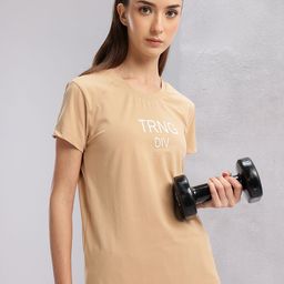 HRX by Hrithik Roshan Typography Printed Rapid-Dry Sports T-shirt-image-39