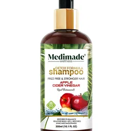 Medimade Unisex Detox Formula Shampoo with Organic Apple Cider Vinegar - 300 ml-4