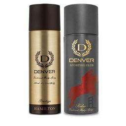 Denver Men Prestige Hamilton & Rider Deodorant Body Spray Combo - 200 ml Each-13