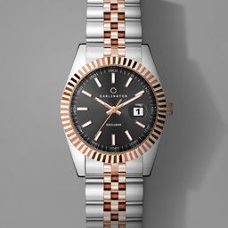 CARLINGTON Women Stainless Steel Bracelet Style Straps Analogue Watch Exclusive 8811-image-90
