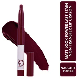 MATTLOOK Non Transfer Power Last Lip Stain Crayon Lipstick - Naughty Purple 16-13