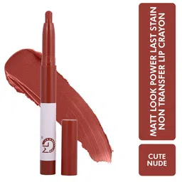 MATTLOOK Non Transfer Power Last Lip Stain Crayon Lipstick - Cute Nude 18-32