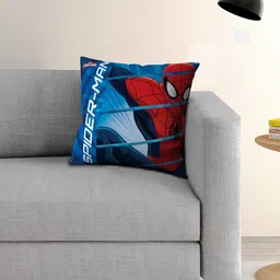 Athom Trendz Marvel Spider Man Blue Single 16'' x 16'' Square Cushion with Cover-40