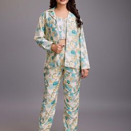 HOUSE OF MIRA Printed Organic Cotton Top With Trouser & Blazer-picture-16