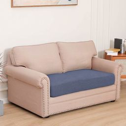 HOKIPO Grey Jacquard 2 Seater Sofa Seat Cushion Cover-image-89