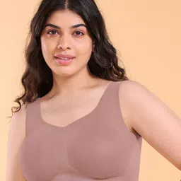 Enamor Full Coverage High SupportSeamless Minimizer Bra-picture-39