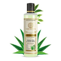 Khadi Natural Unisex Green Tea & Aloe Vera Herbal Hair Conditioner 210 ml-1